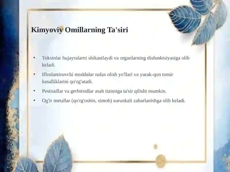 Patologik Jarayonlarga Tashqi Muhit Ta'siri 4