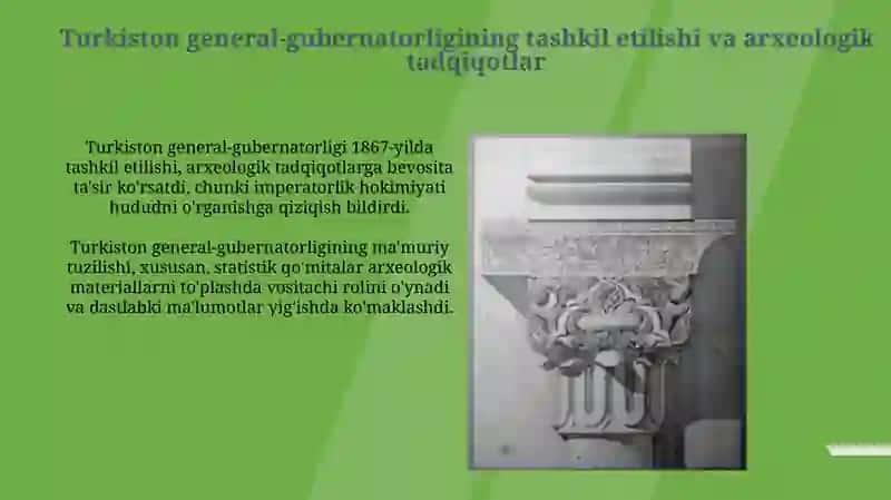 Oʻzbekiston arxeologiyasi fanining shakllanishi 1867-1917 yillar 4