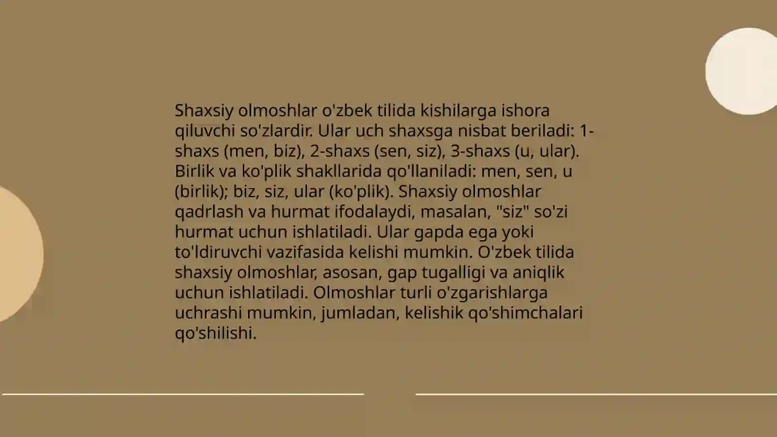 Shaxsiy olmoshlar 4