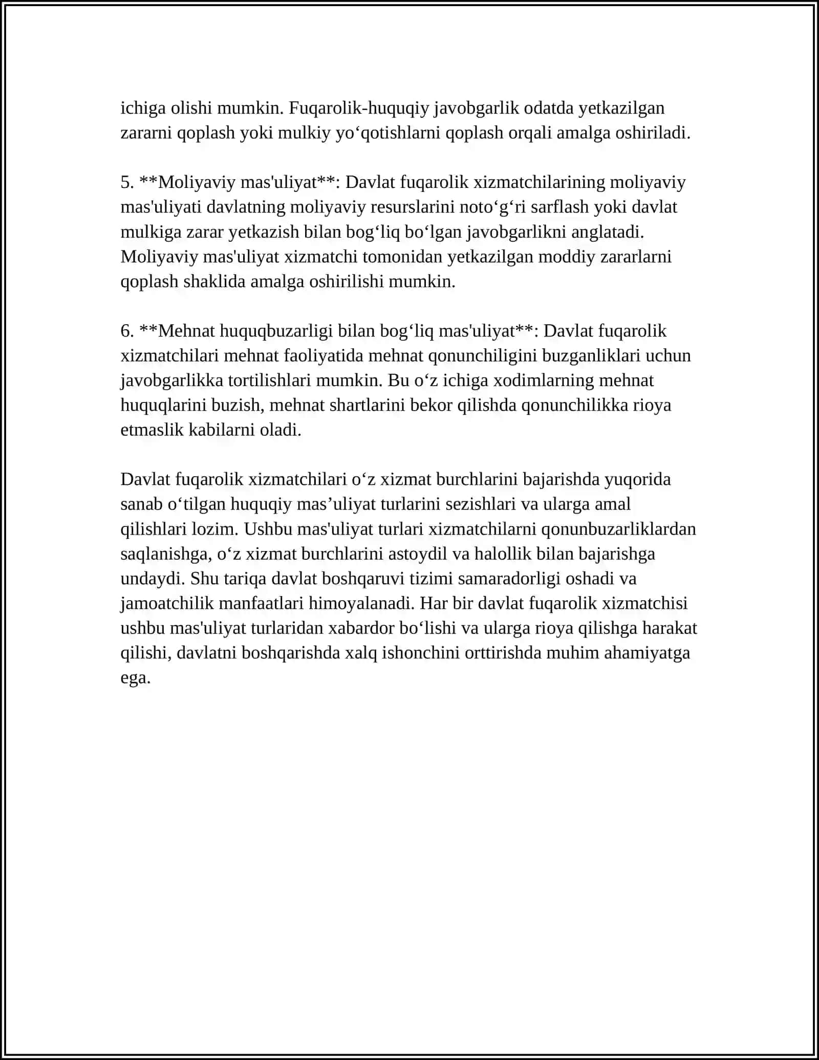 DAVLAT FUQAROLIK XIZMATCHISINING MASʼULIYATI 4