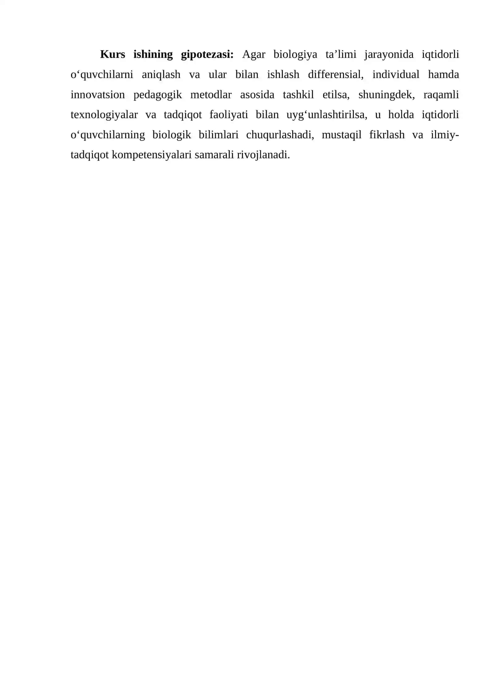 BIOLOGIYA TA’LIMIDA IQTIDORLI O‘QUVCHILAR BILAN ISHLASH METODLARI 4