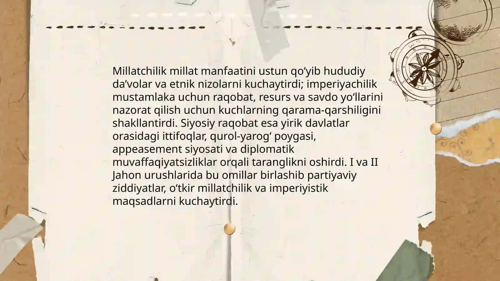 Birinchi va ikkinchi jahon urushidagi siyosiy vaziyat 4