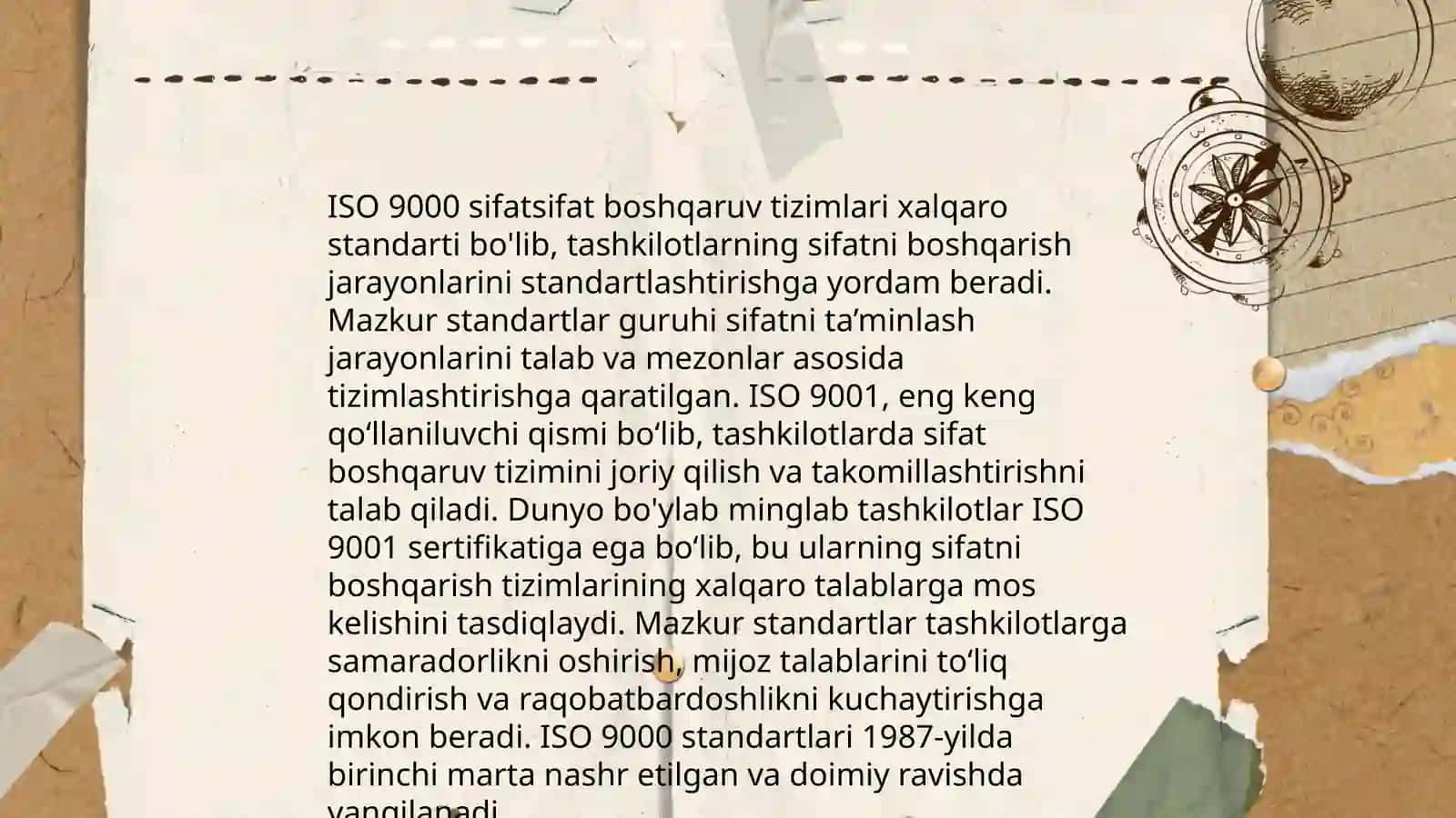 ISO 9000xalqaro standarti va sifatini boshqarish tizimlari 4