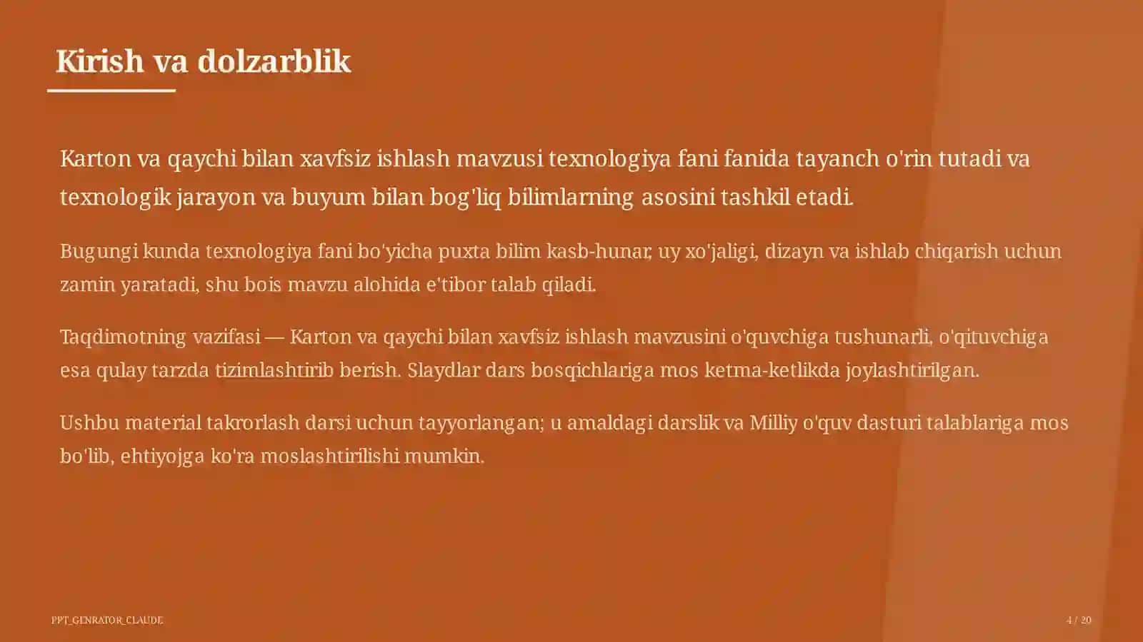 Karton va qaychi bilan xavfsiz ishlash (2-sinf) 4