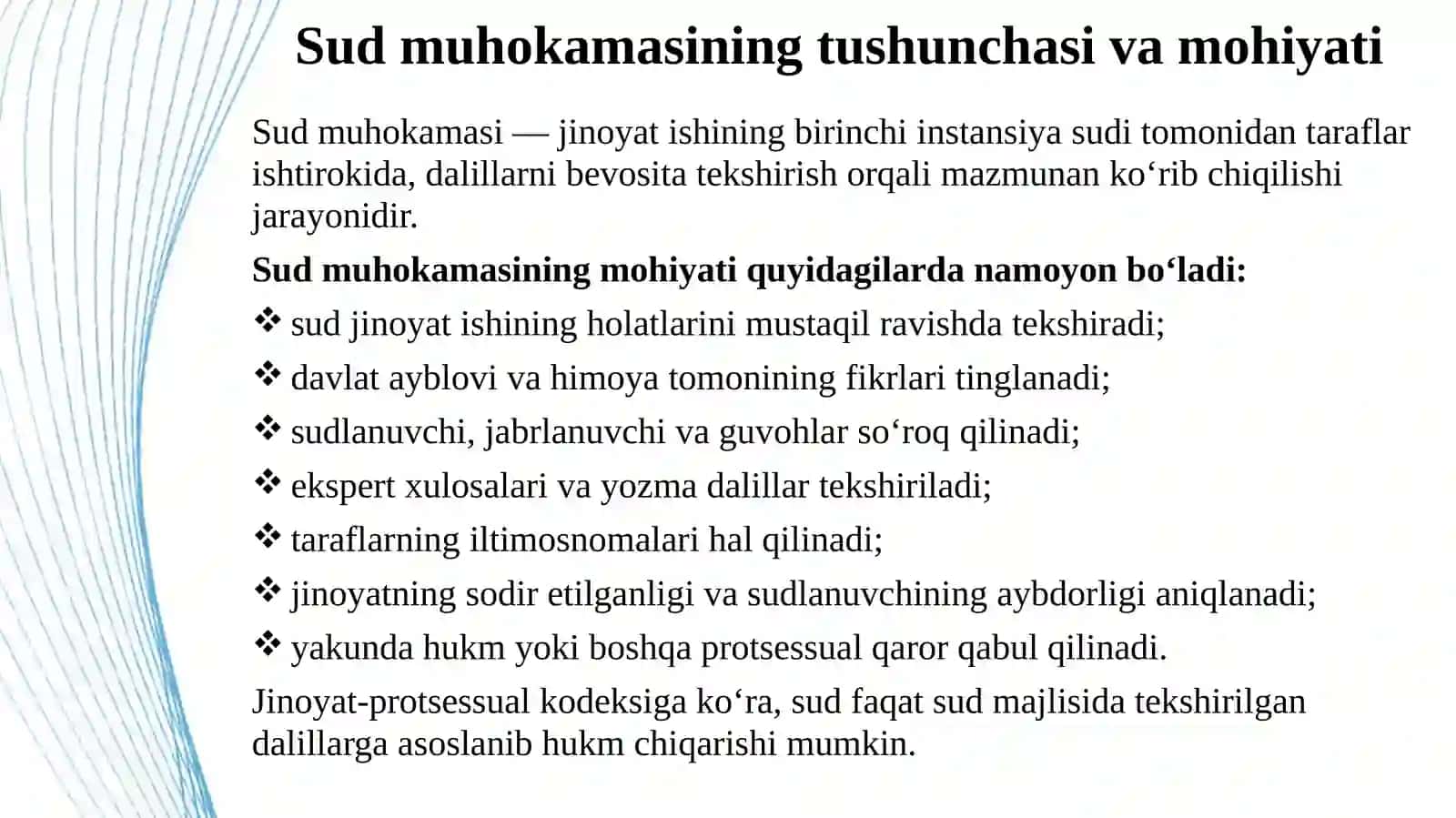 SUD MUHOKAMASINING MOHIYATI, AHAMIYATI VA VAZIFALARI 4