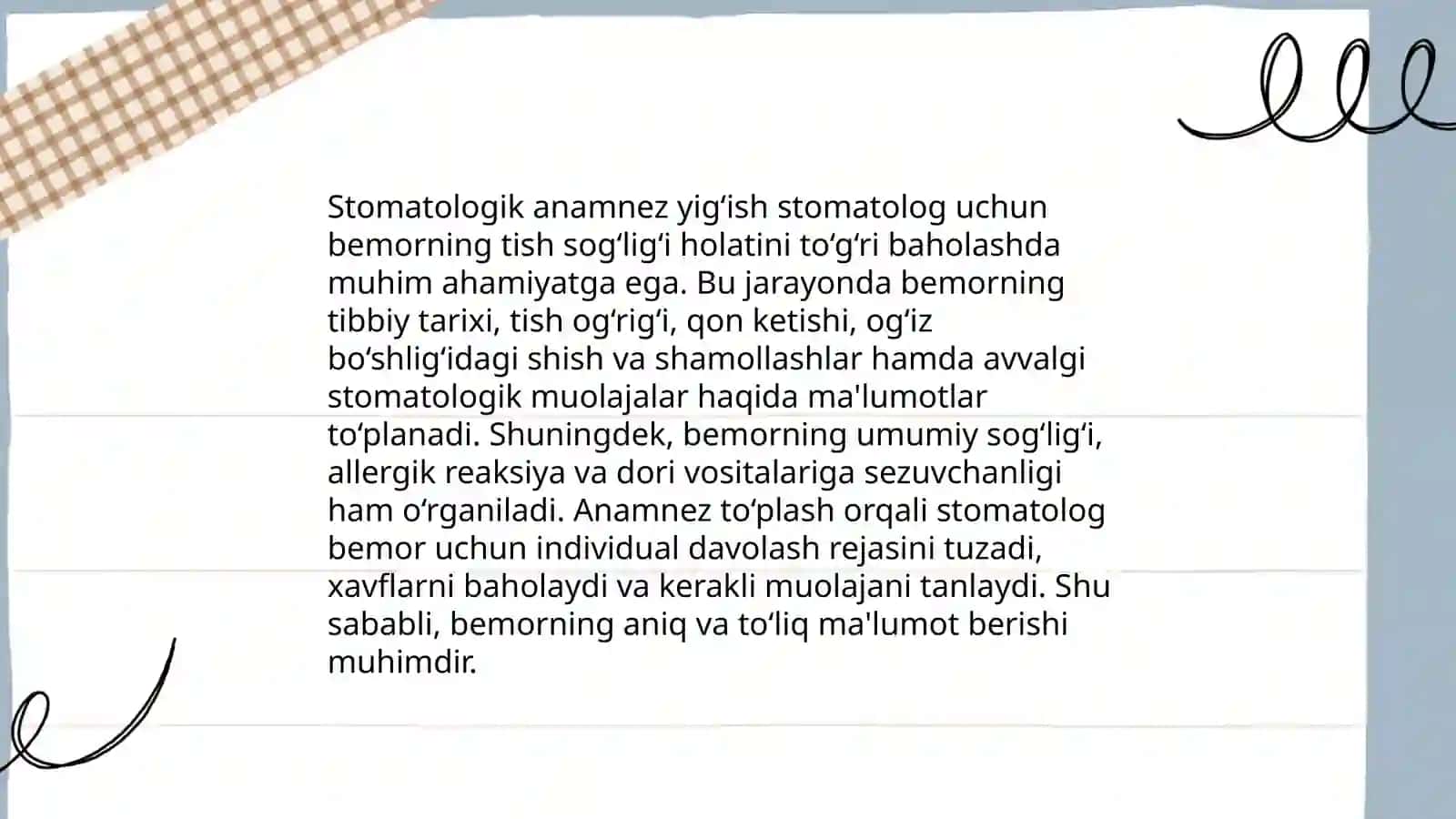 Stomatologiyada zamonaviy tekshirish asoslari 4
