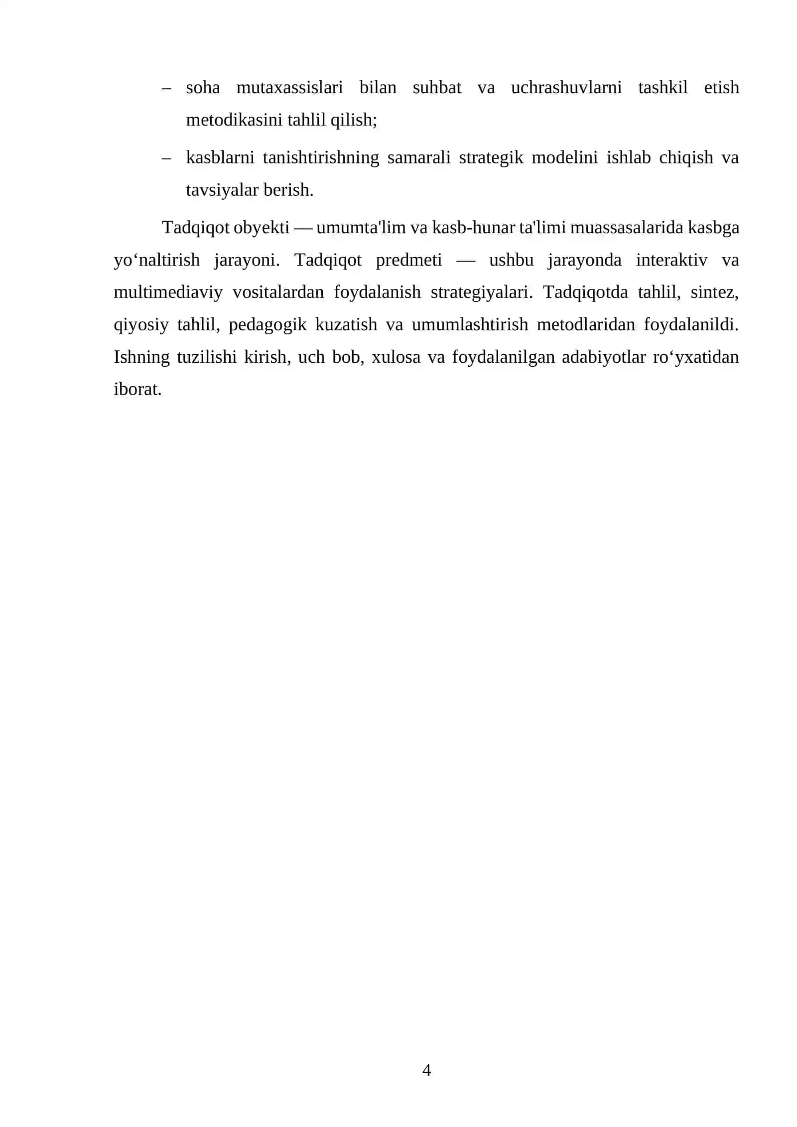 Kasblarni tanishtirishda interaktiv taqdimotlar, multimediaviy resurslar va soha mutaxassislari 4