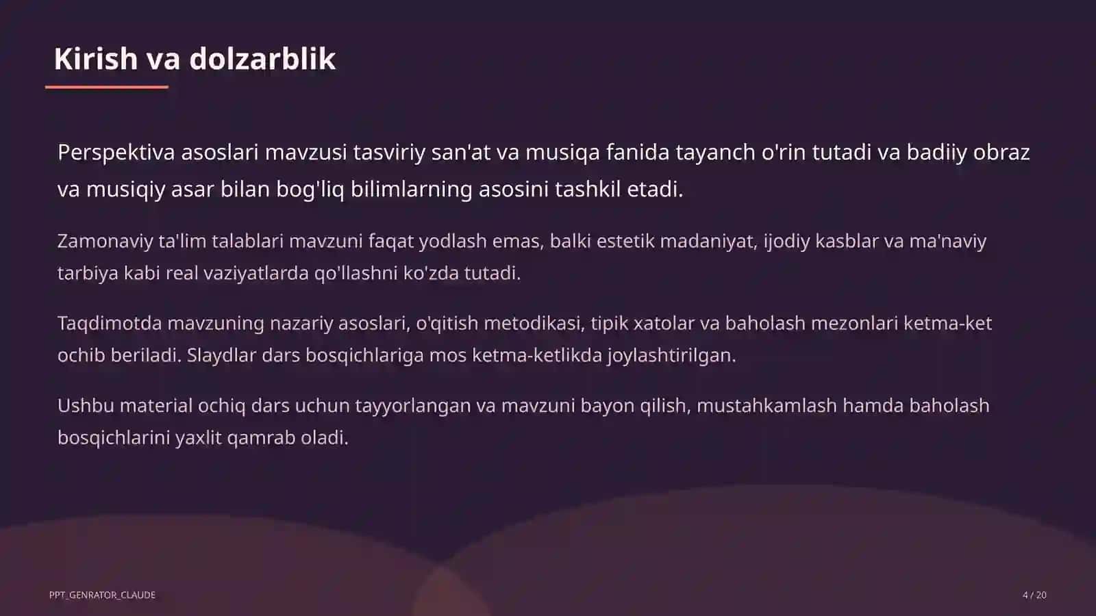 Perspektiva asoslari (5-sinf) 4