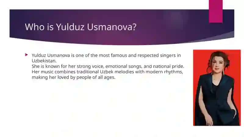 Leasure time Yulduz Usmonova 4