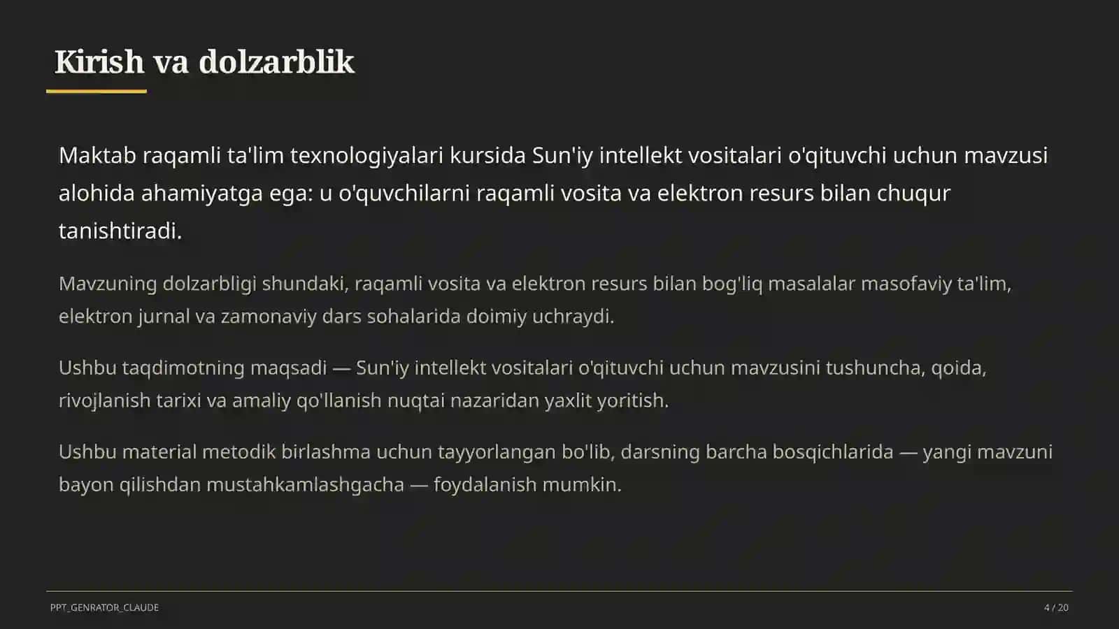 Sun'iy intellekt vositalari o'qituvchi uchun 4
