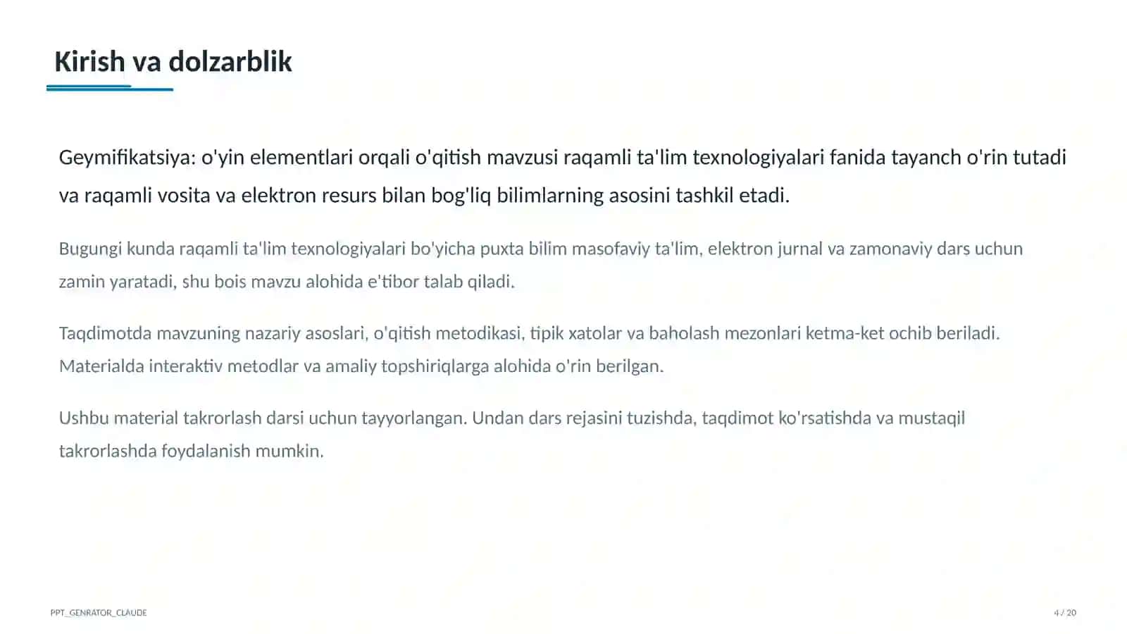 Geymifikatsiya: o'yin elementlari orqali o'qitish 4