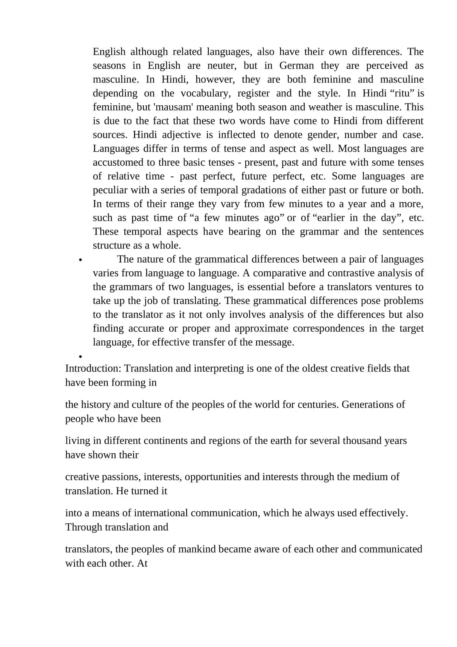 Grammatical problems in translation 4