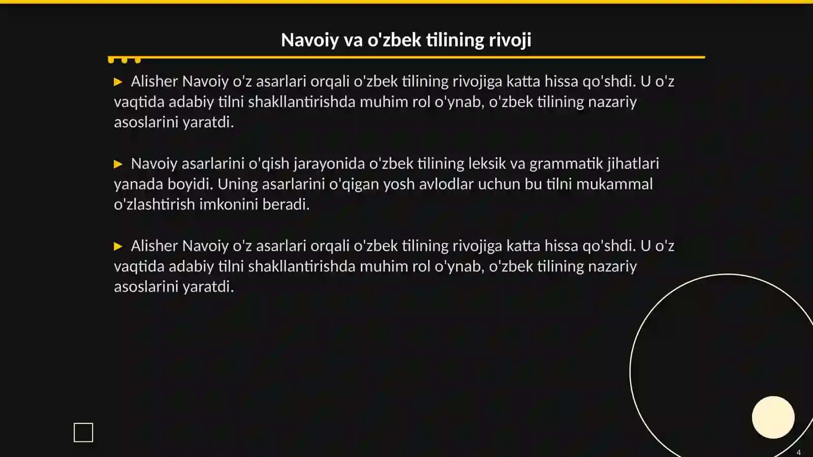 Navoiy asarlarida til madhi 4
