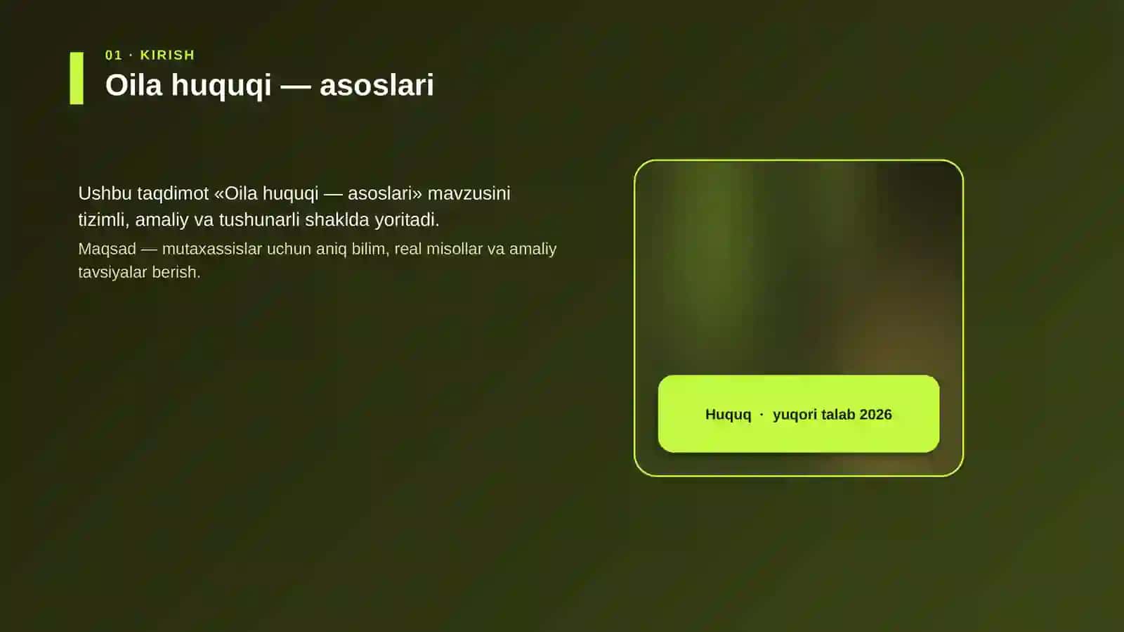 Oila huquqi — asoslari 4
