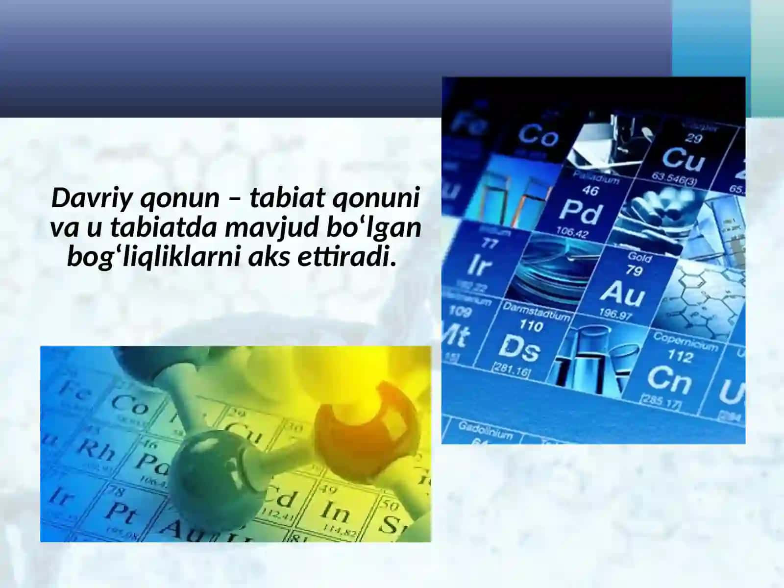 Elementlar davriy sistemasida davriy qonuni 4