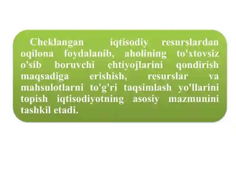 Iqtisodiyotning boshmasalasi 4