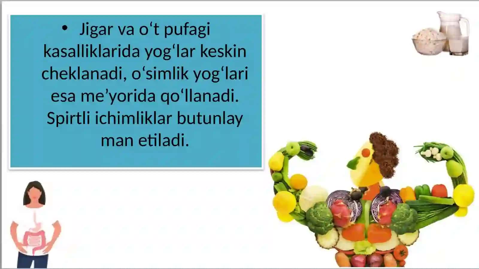 Hazm azolari kasalliklarida taomnoma tuzish 4
