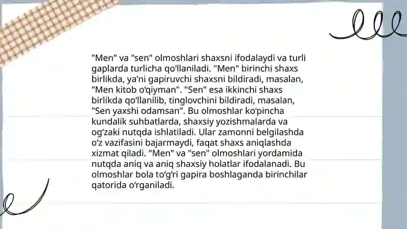 Shaxsiy olmoshlar 4