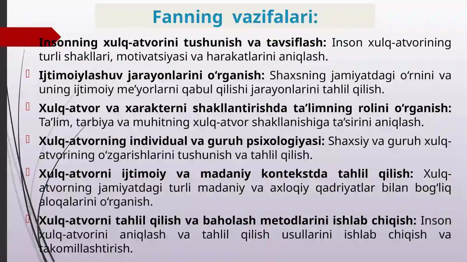 Inson xulq-atvori va ijtimoiy muhit faniga kirish 4