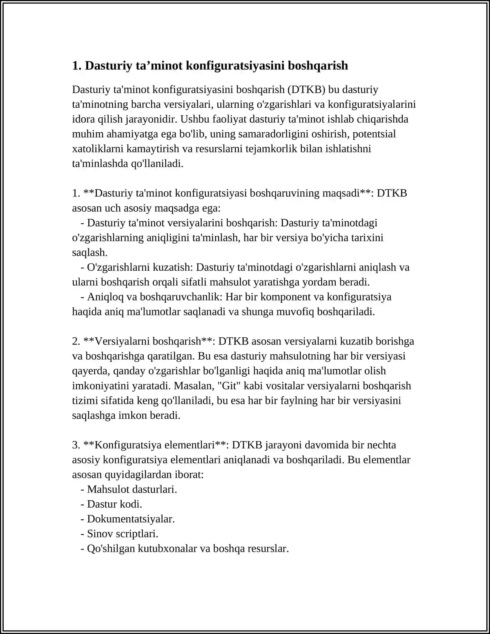DASTURIY TAʼMINOT KONFIGURACIYASINI BAJARISH VA UNI MODERNIZATSIYALASH 4