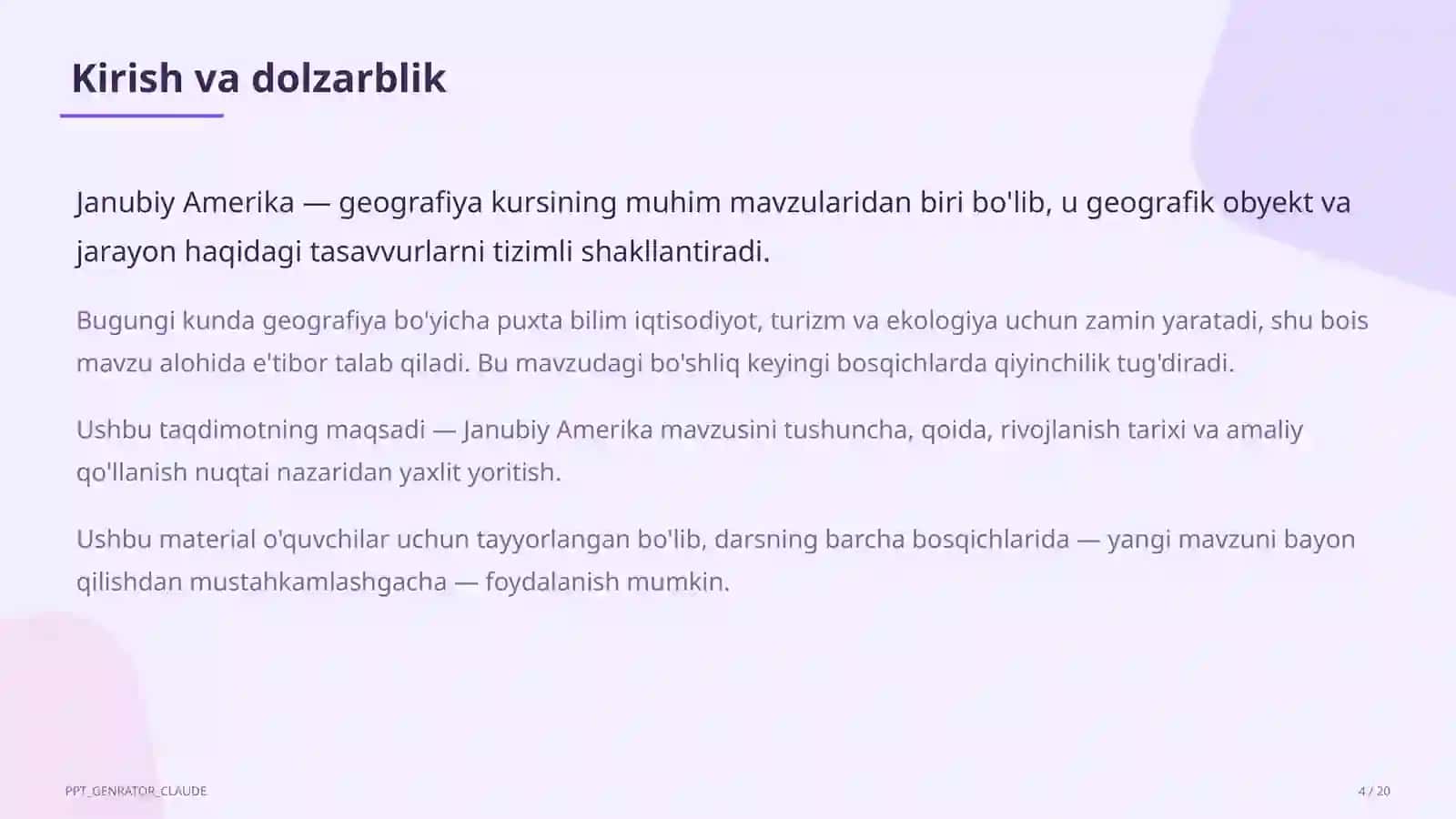 Janubiy Amerika (7-sinf) 4
