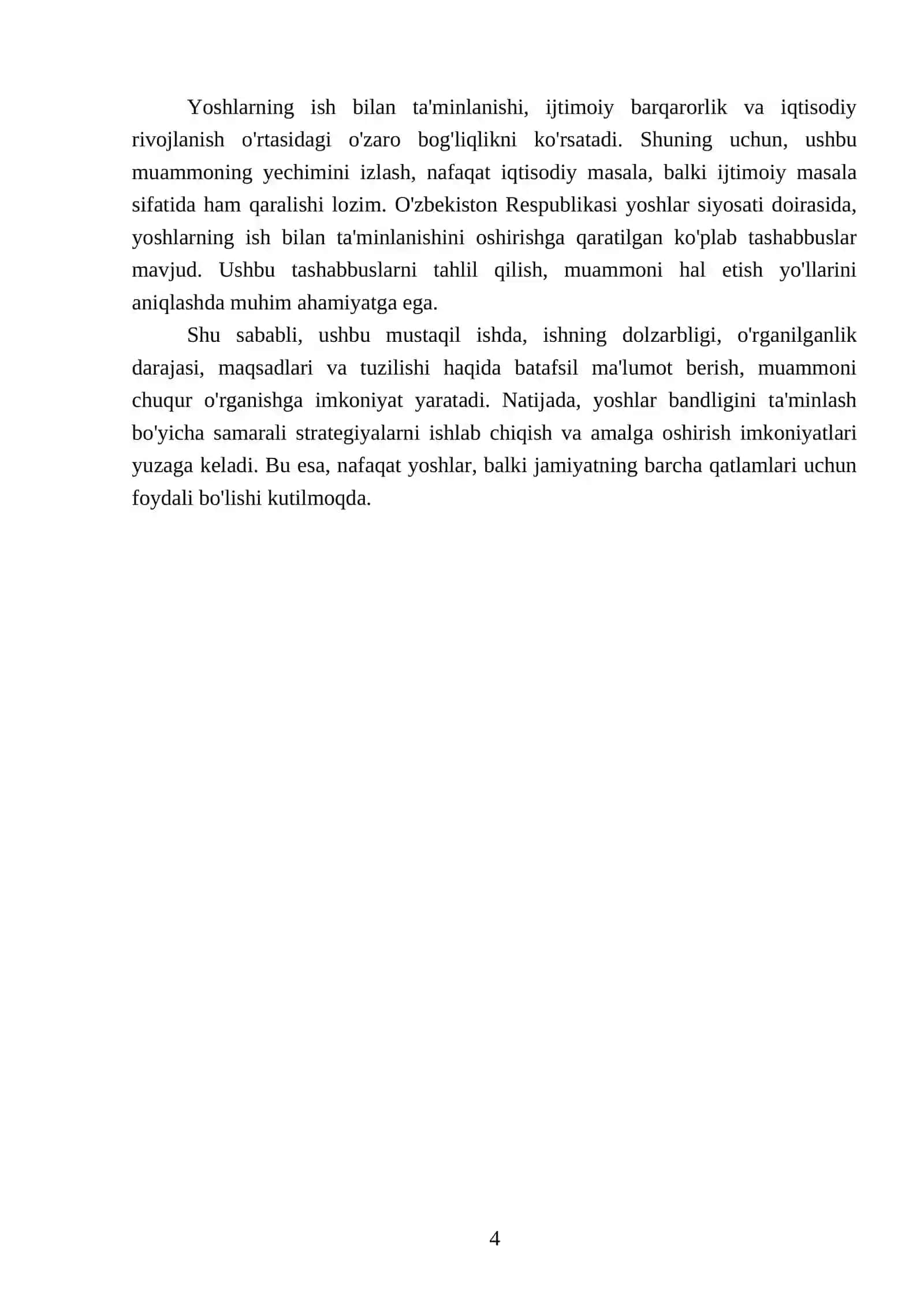 Ishsizlik va yoshlar bandligi muammosi 4