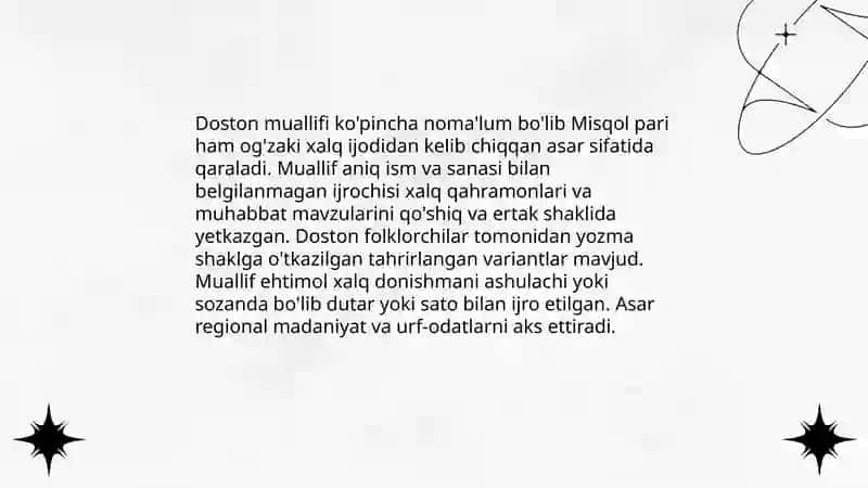 Misqol pari dostoni 4