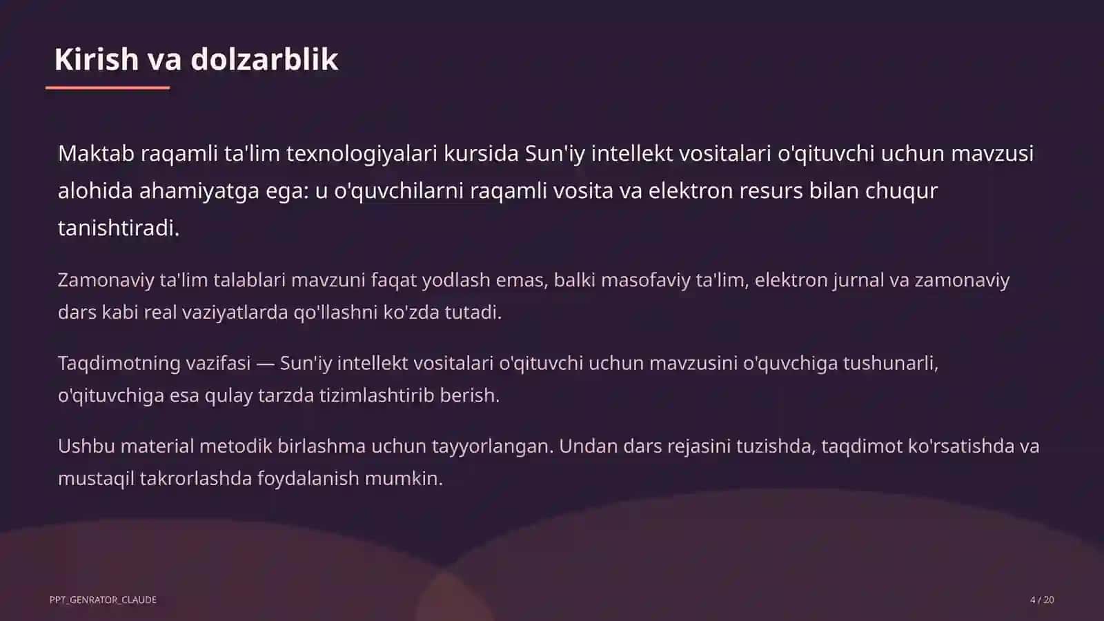 Sun'iy intellekt vositalari o'qituvchi uchun 4