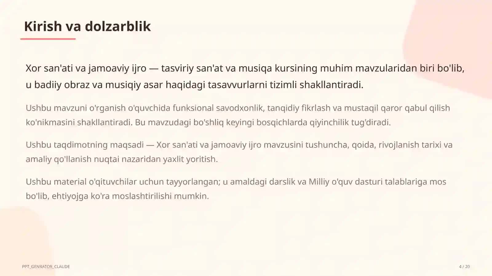 Xor san'ati va jamoaviy ijro (7-sinf) 4