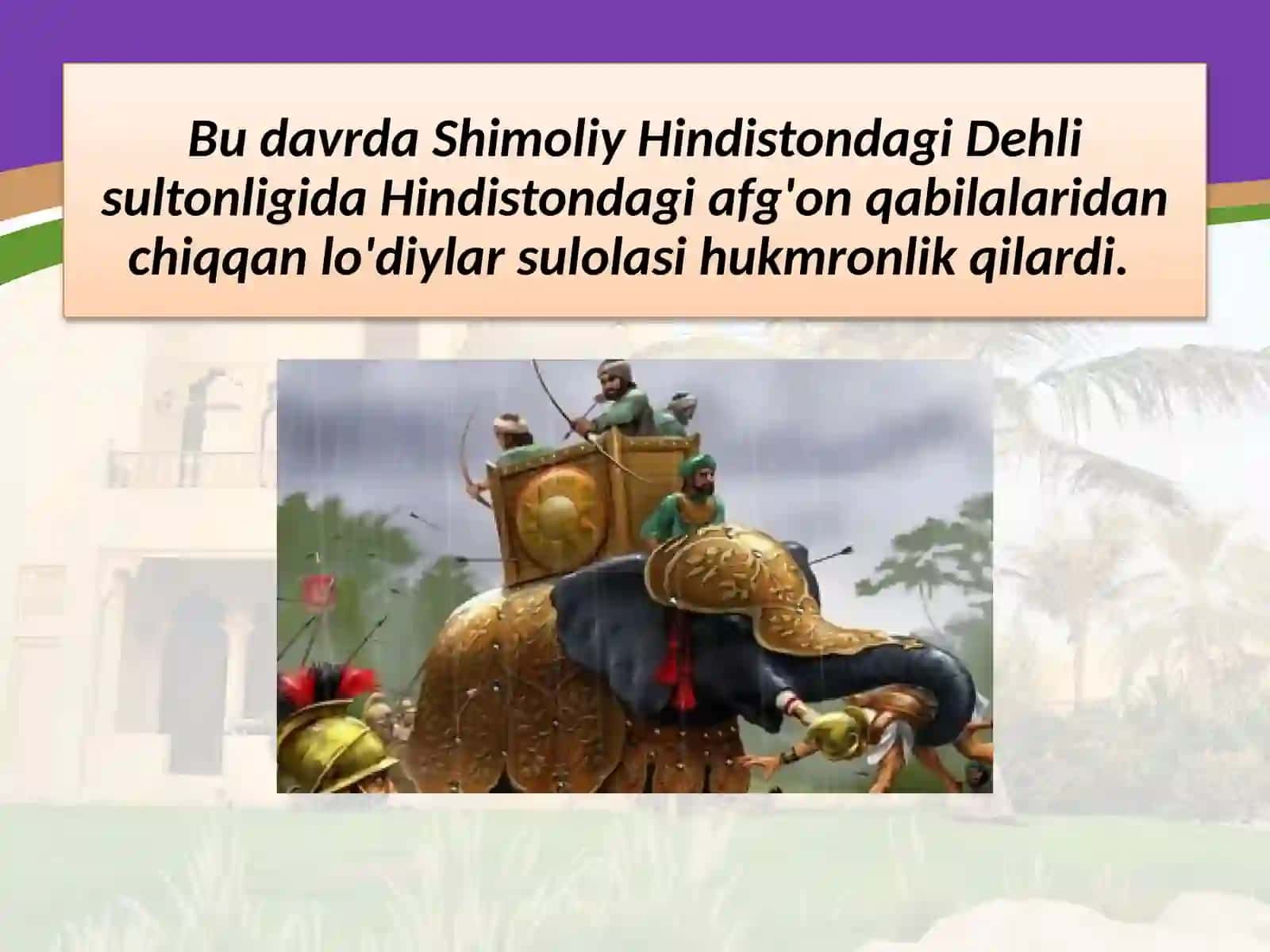 XVI - XVIII  asrlarda  Hindiston 4