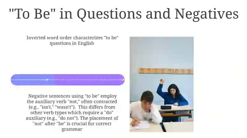Applications and Examples of "To Be" 4