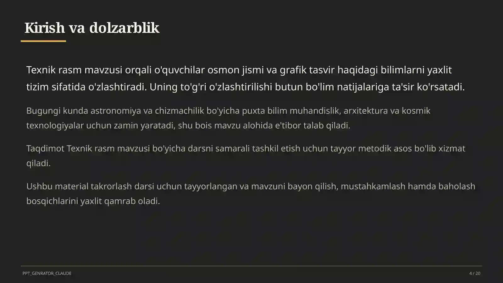 Texnik rasm (8-sinf) 4