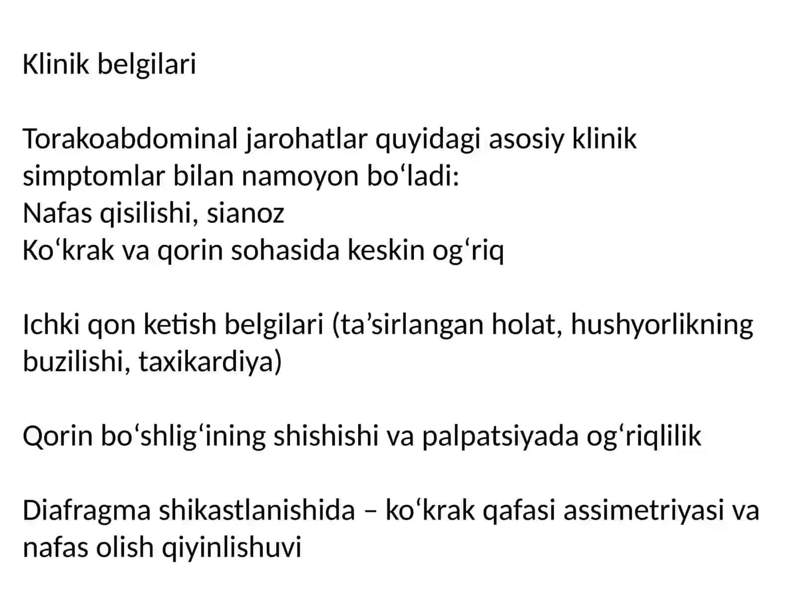 Torakoabdominal jarohatlar 4