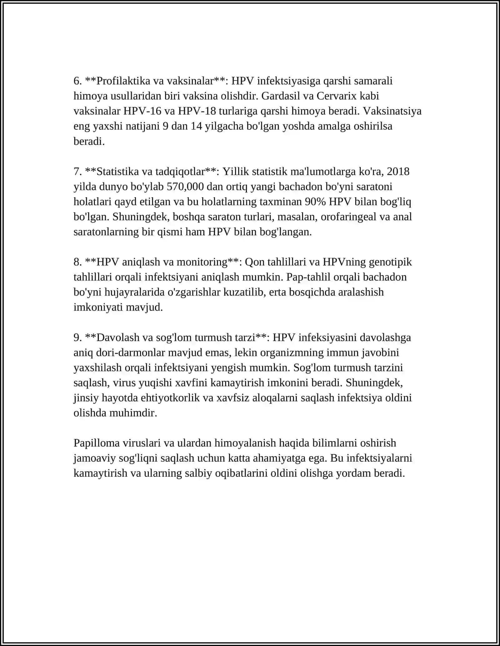 Papilloma viruslarning odam organizmiga tasiri 4