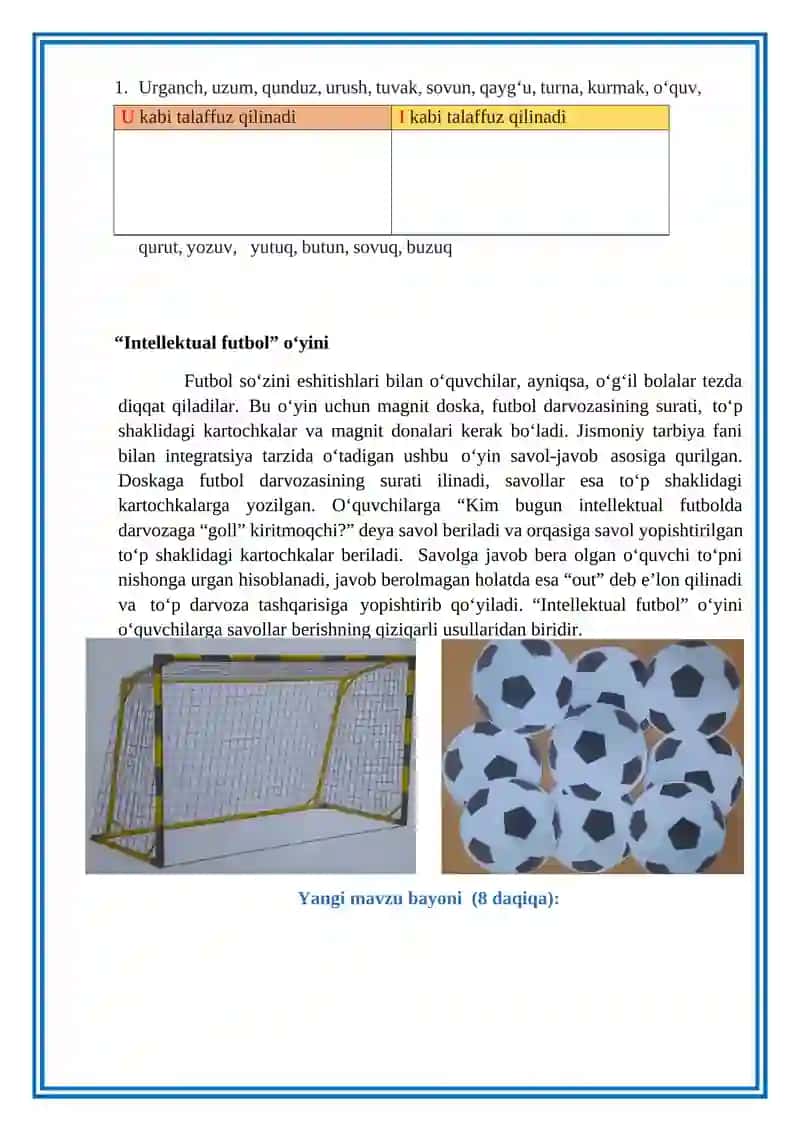 5-sinf ona tili dars ishlanma. Bo'lishli va bo'lishsiz fe'llar 4