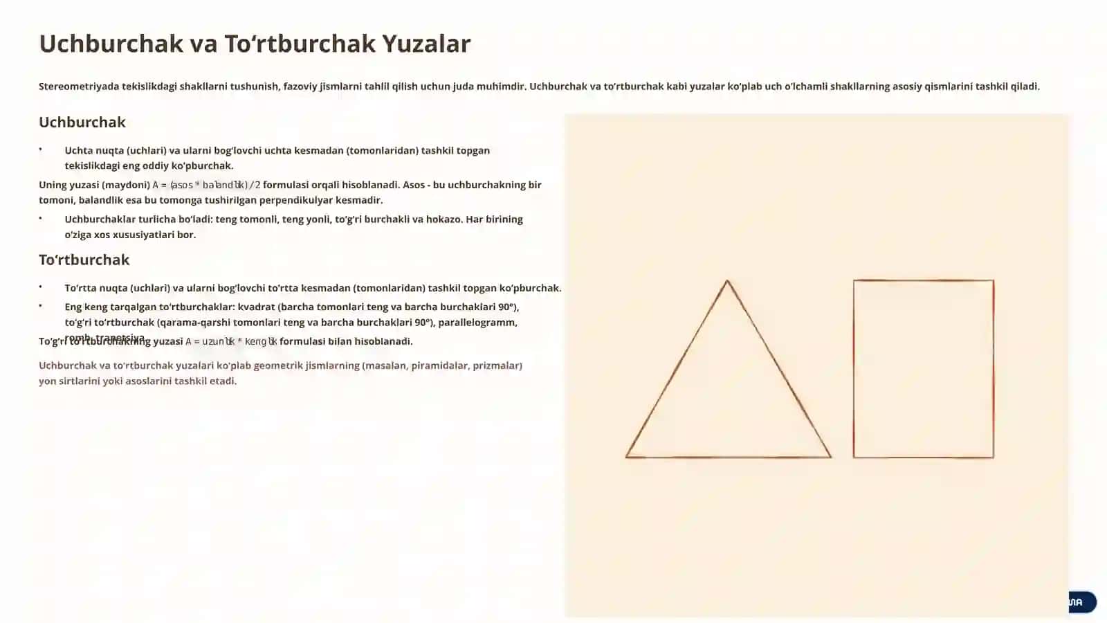 Stereometriyaning Asosiy Tushunchalari 4
