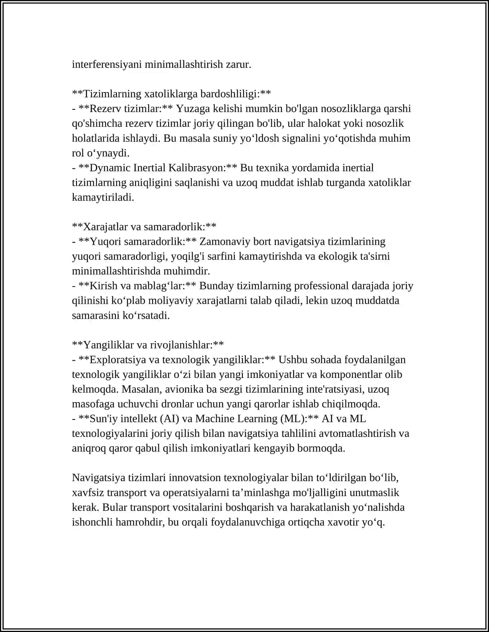 BORT NAVIGATSIYA ALOQA USKUNALAR TO'PLAMI 4