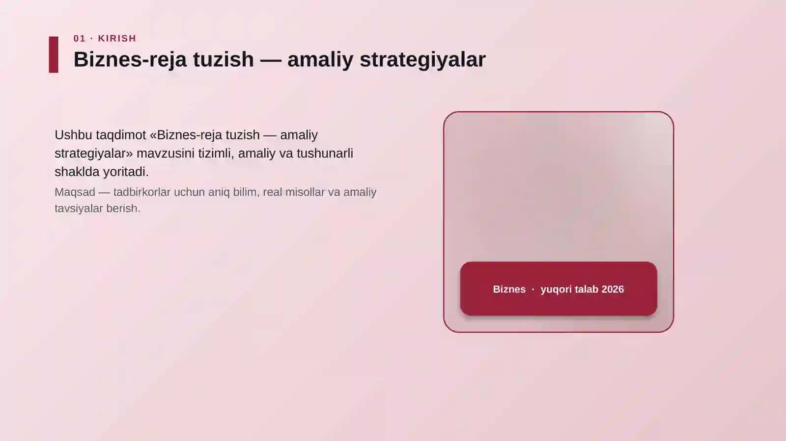 Biznes-reja tuzish — amaliy strategiyalar 4