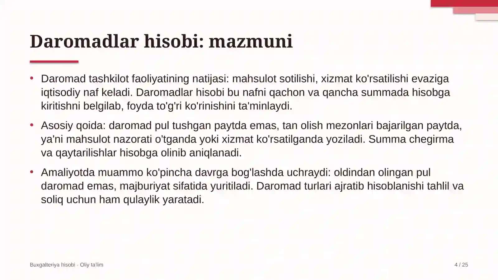 Gaz-kimyo majmualarida daromadlar hisobi 4