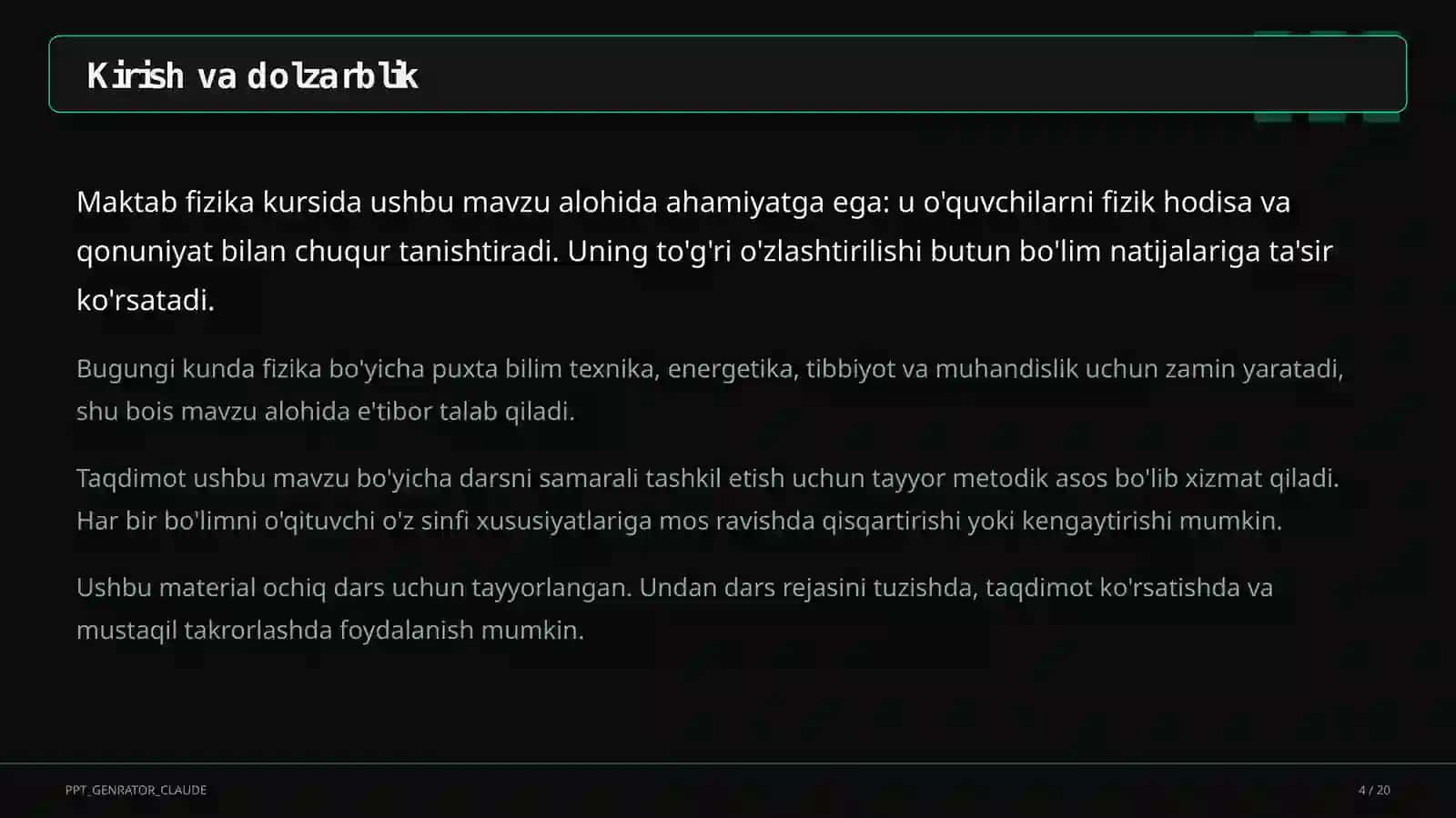 Geometrik optika: yorug'likning qaytishi va sinishi (11-sinf) 4