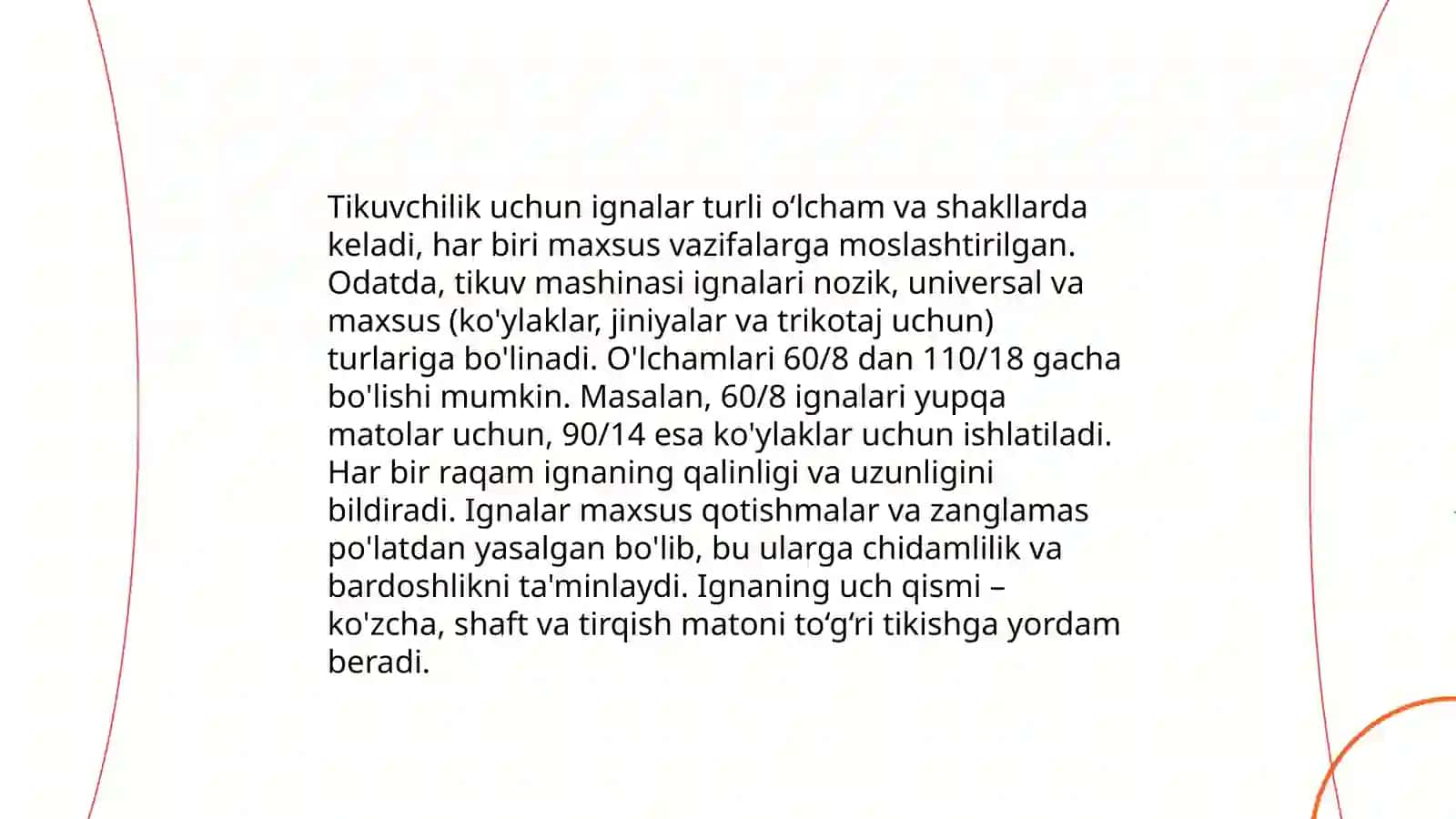Pazandalik va tikuvchilik ish asboblari 4