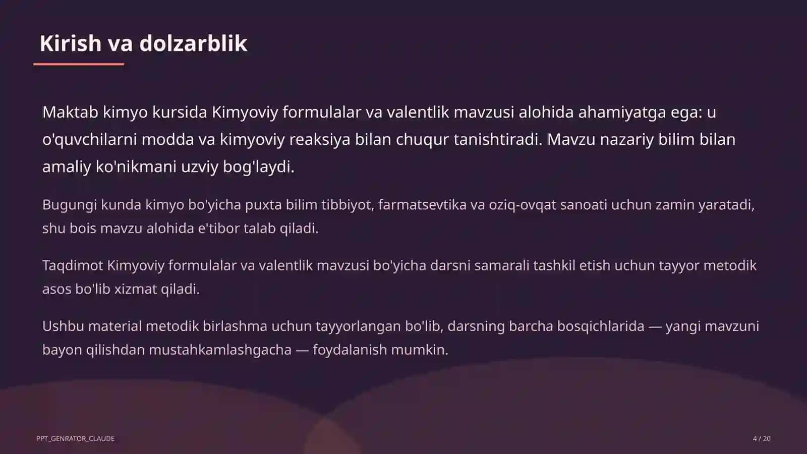 Kimyoviy formulalar va valentlik (7-sinf) 4