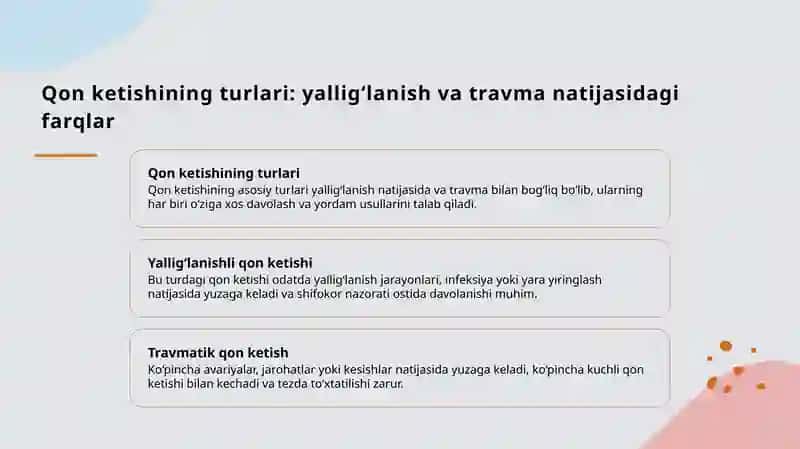 Qon ketishida birinchi yordam 4