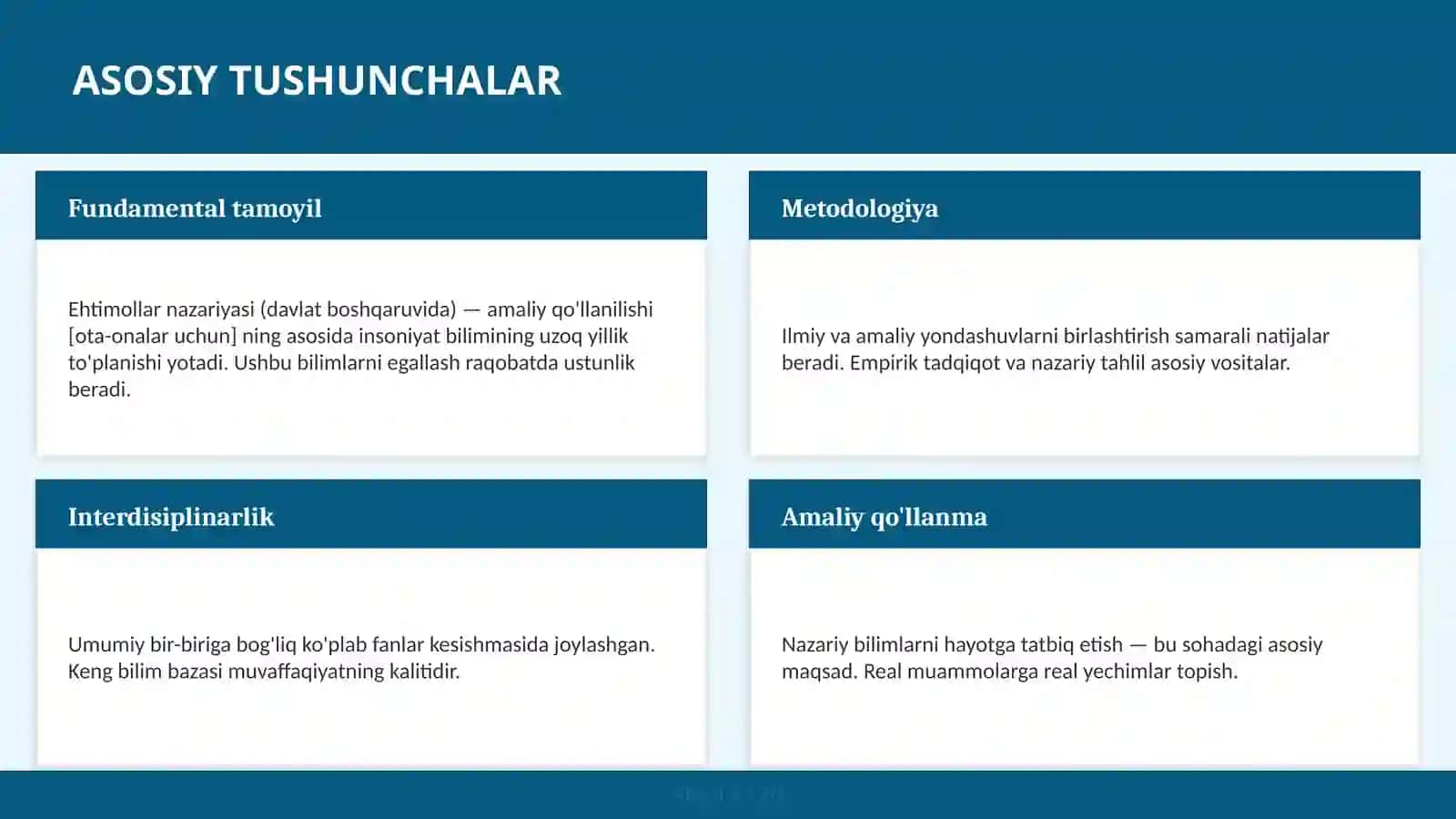 Ehtimollar nazariyasi (davlat boshqaruvida) — amaliy qo'llanilishi [ota-onalar uchun] 4