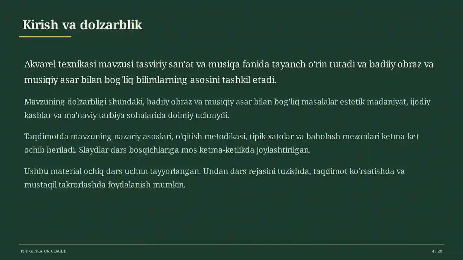 Akvarel texnikasi (5-sinf) 4