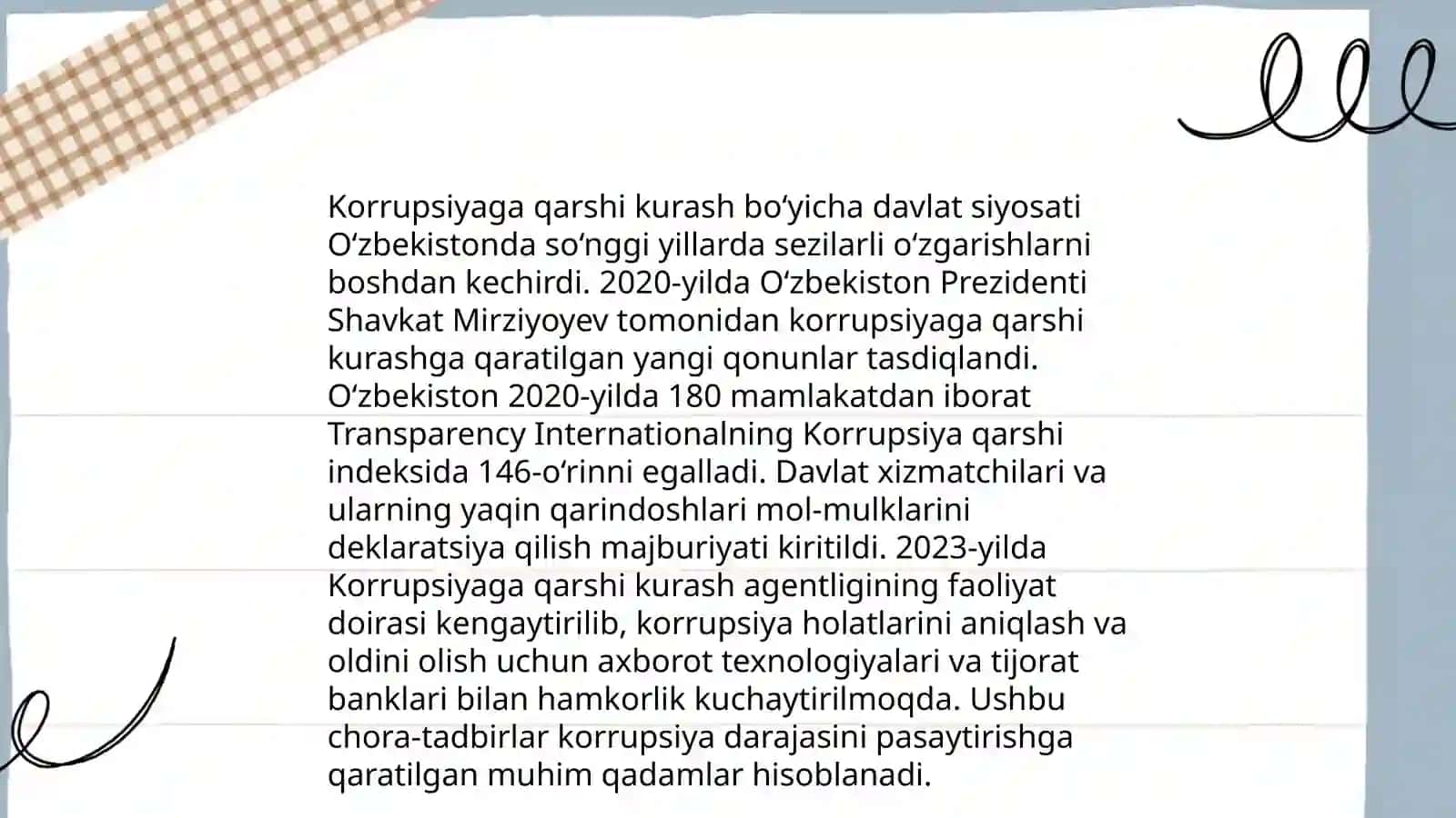 Õzbekistonda korrupsiyaga qarshi kurash mexanizmlari 4