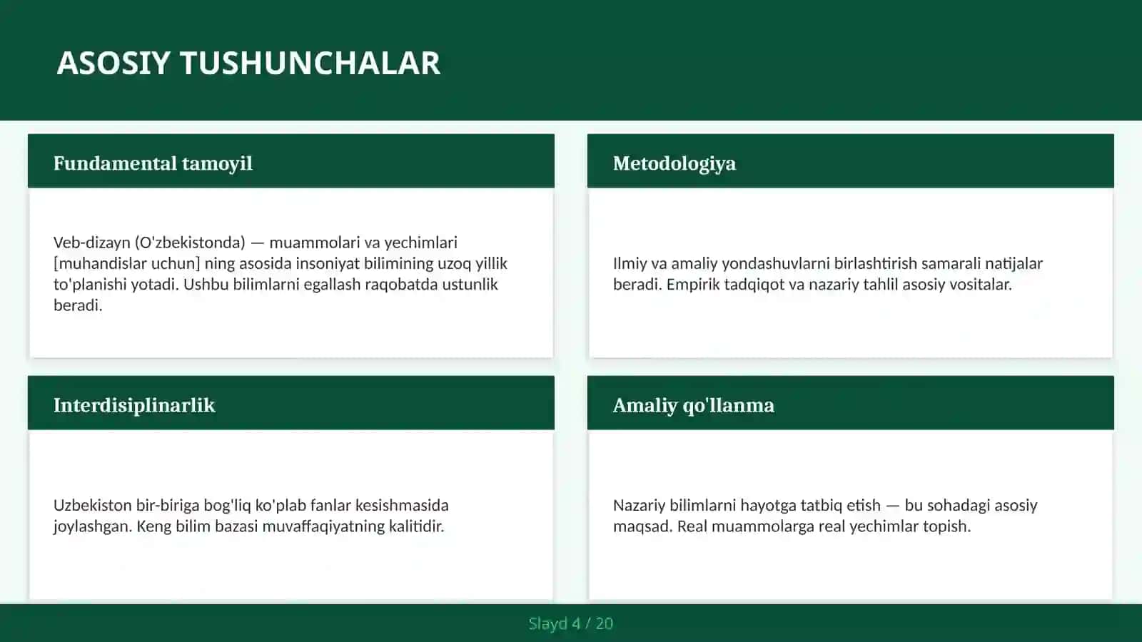 VEB-DIZAYN (O'ZBEKISTONDA) — MUAMMOLARI VA YECHIMLARI [MUHANDISLAR UCHUN] 4
