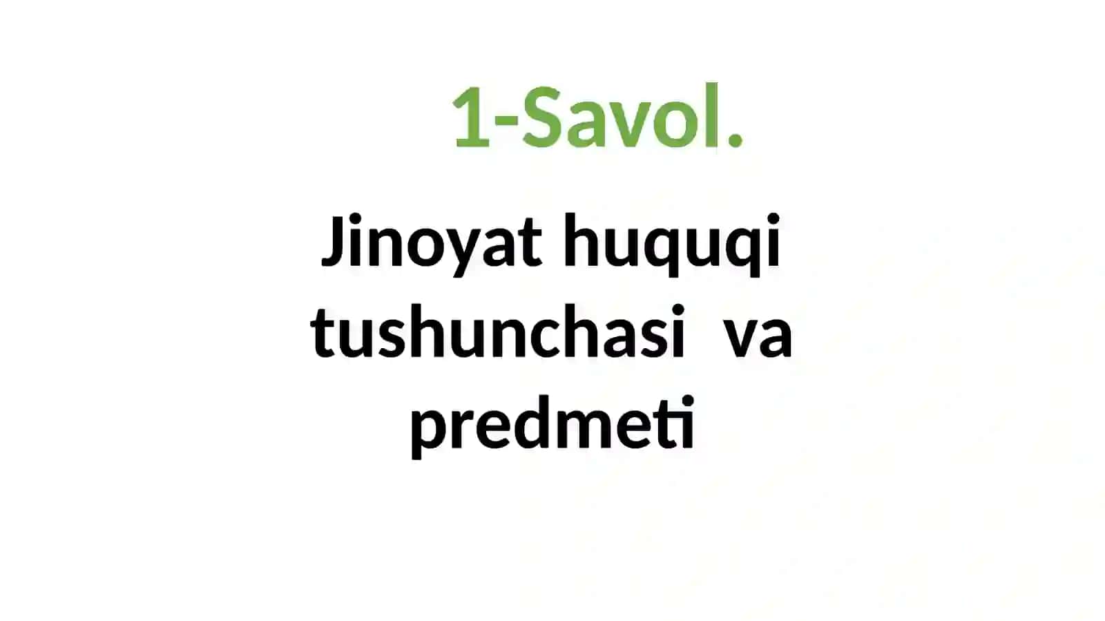 Jinoyat huquqi (Umumiy qism) 4