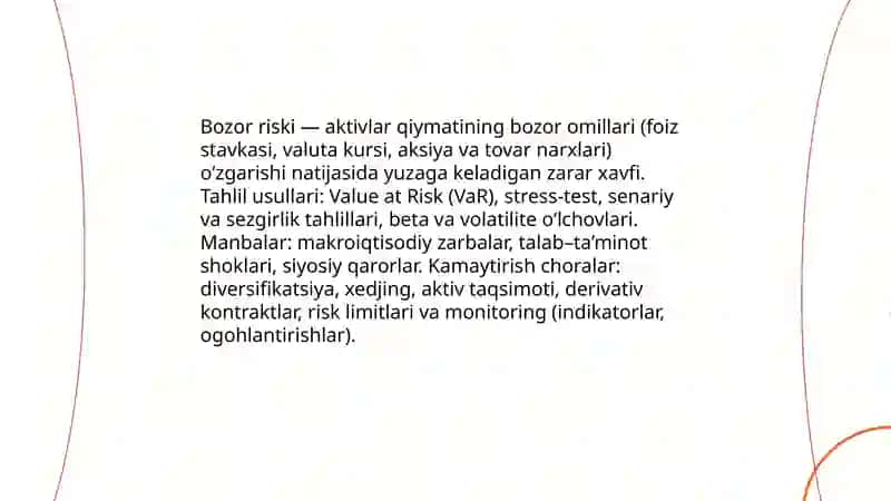 Iqtisodiyotda risklarni tahlil qilish 4