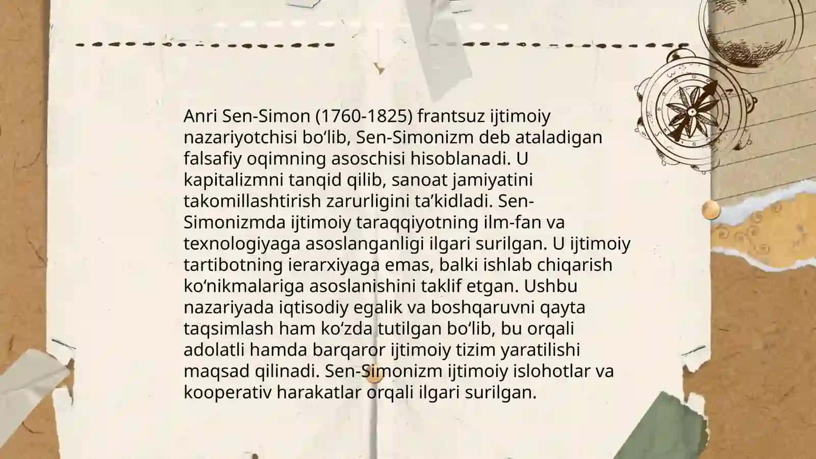 Sen-Simonizm evolyutsiyasi. SH. Fur'ening tarixiy rivojlanish kontseptsiyasi 4
